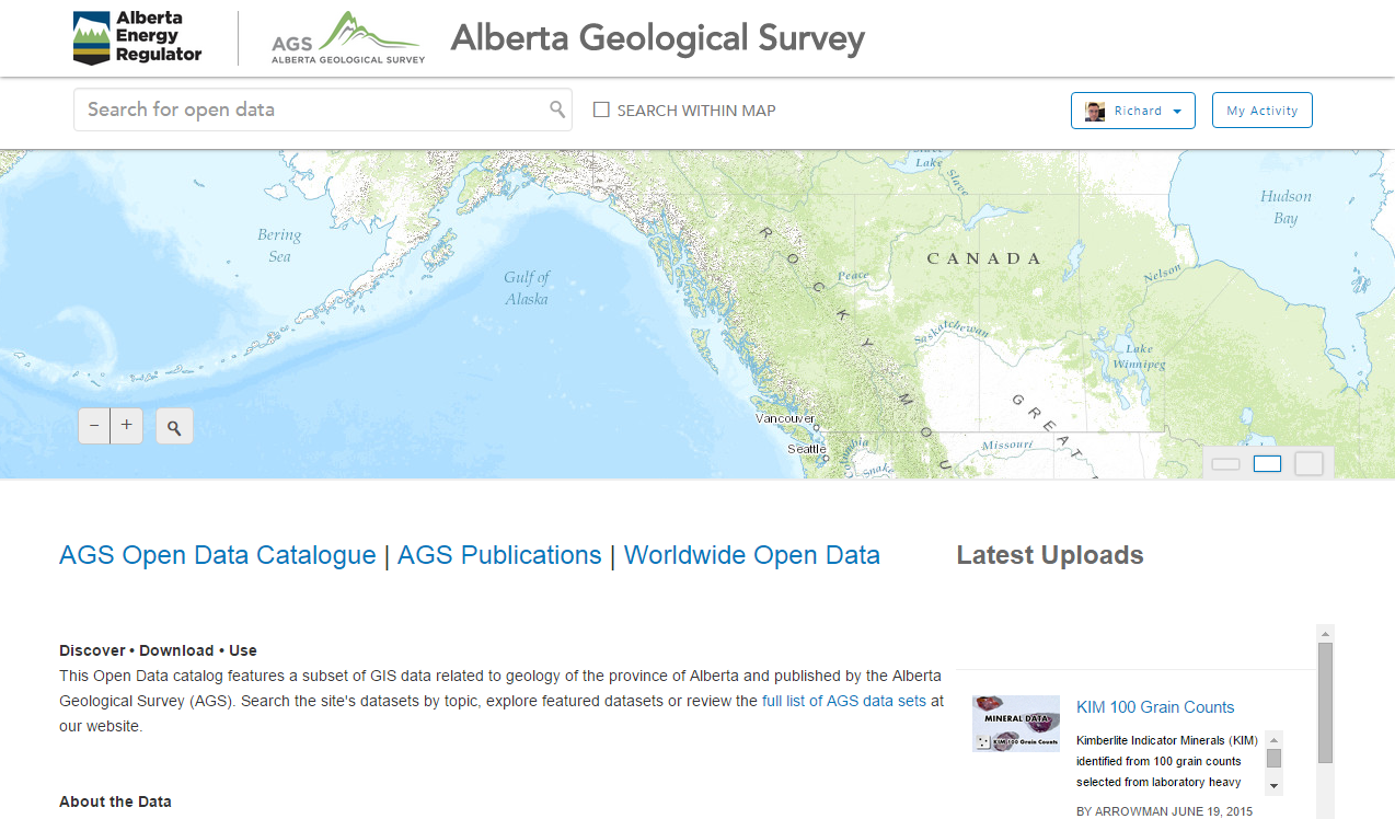 ArcGIS Open Data Site of the Week: Alberta Geological ...